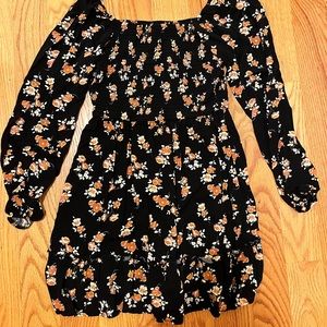 Fall floral dress